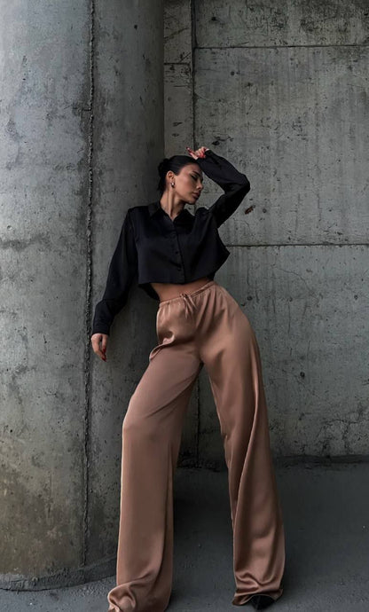 Satin pants