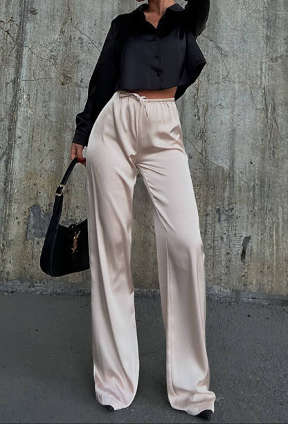 Satin pants