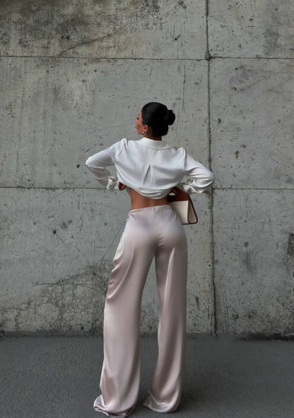 Satin pants